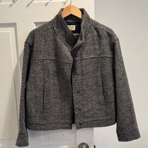 Marine Layer Charcoal Herringbone Jacket